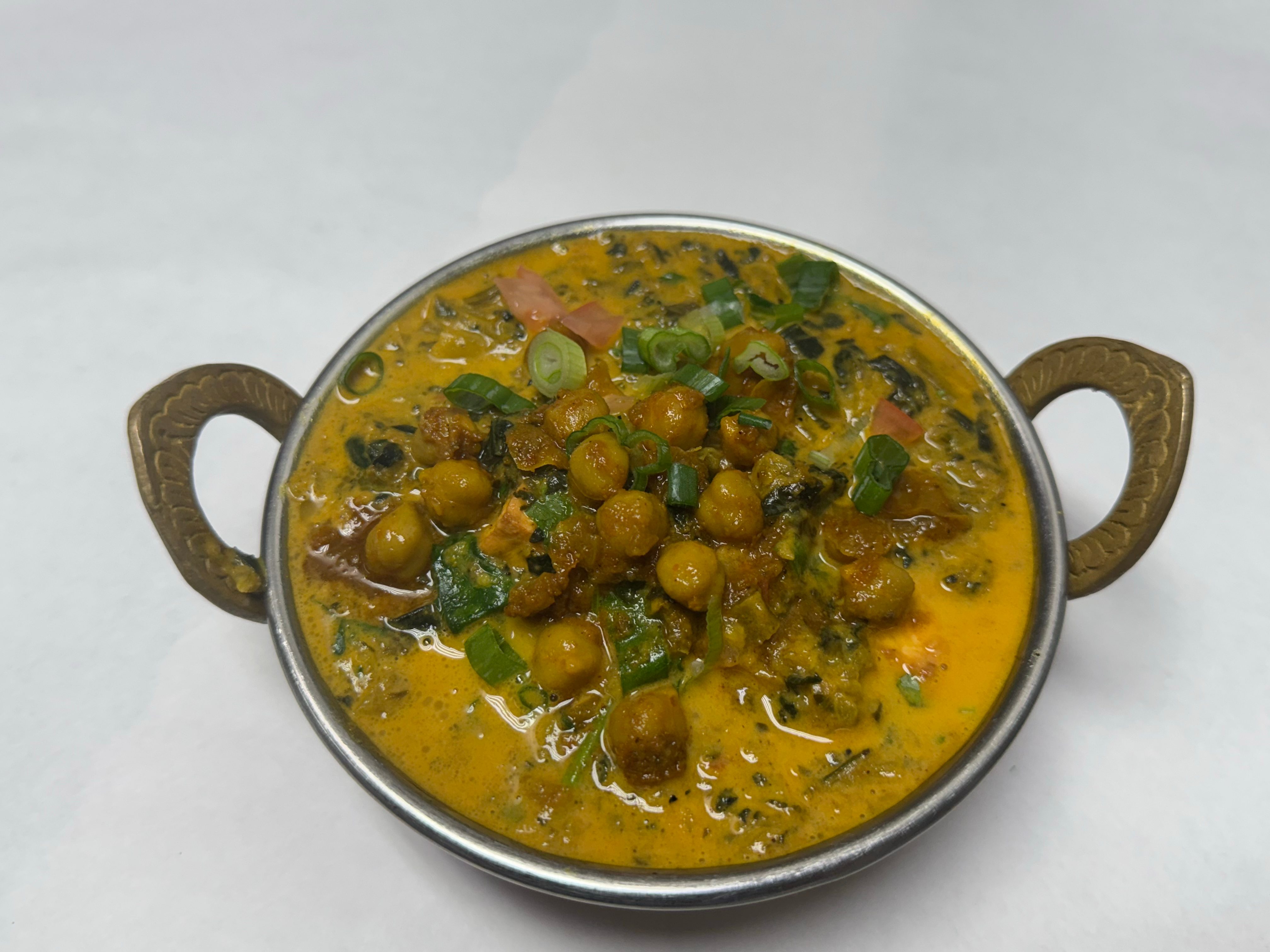 Chana Saag (Spinach).