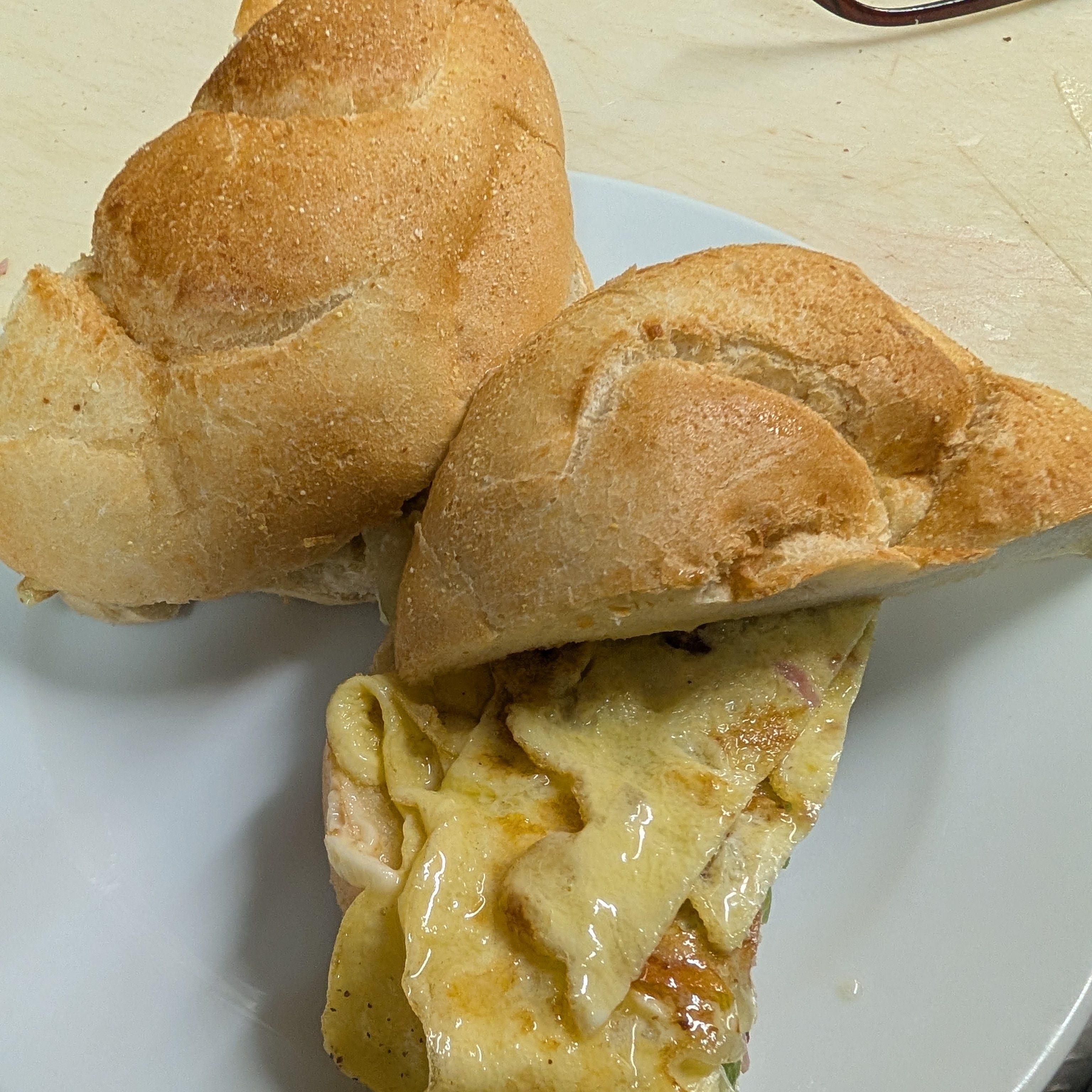 Scrambled Egg Sandwich.