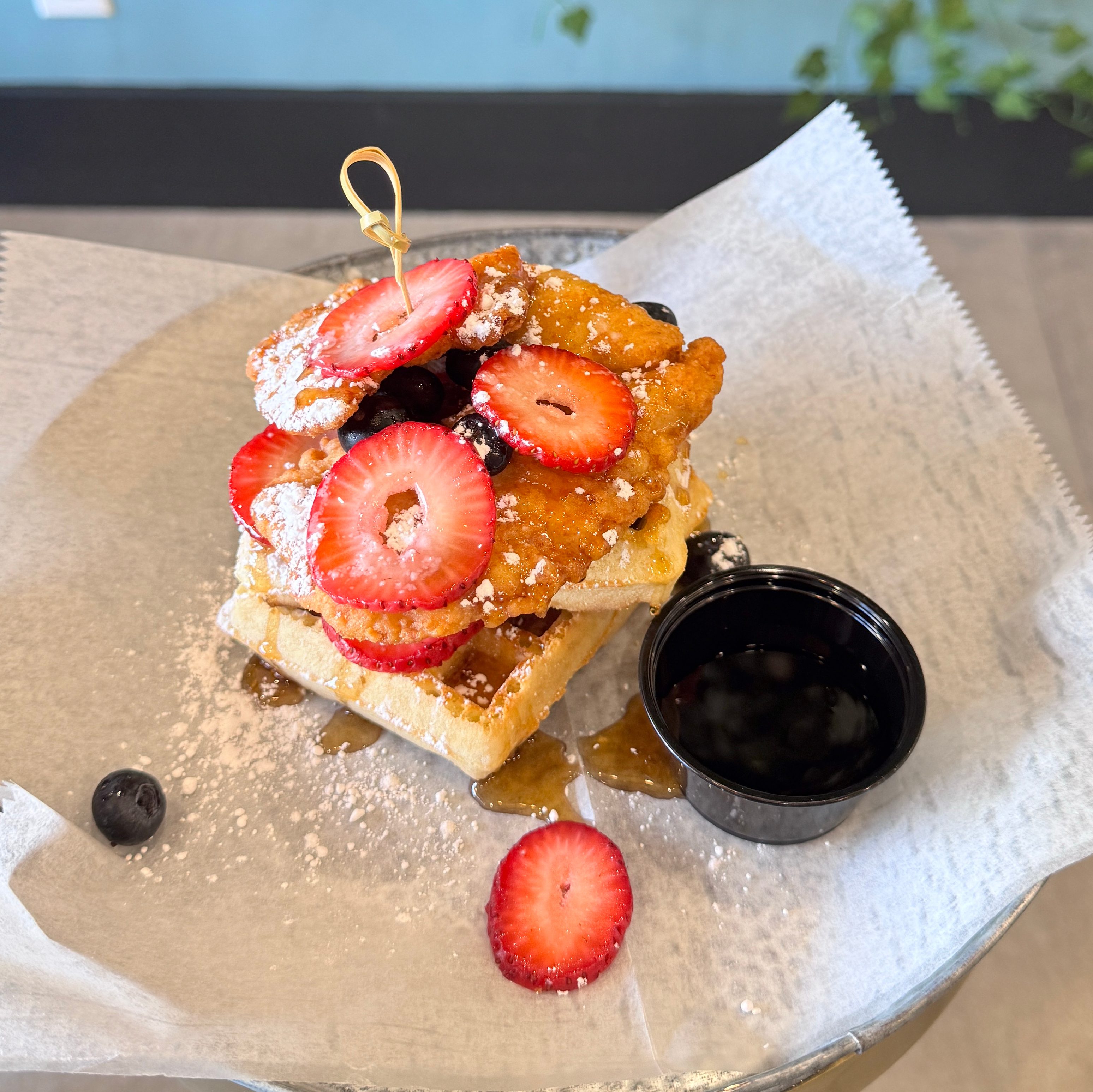 Chicken And Waffles.