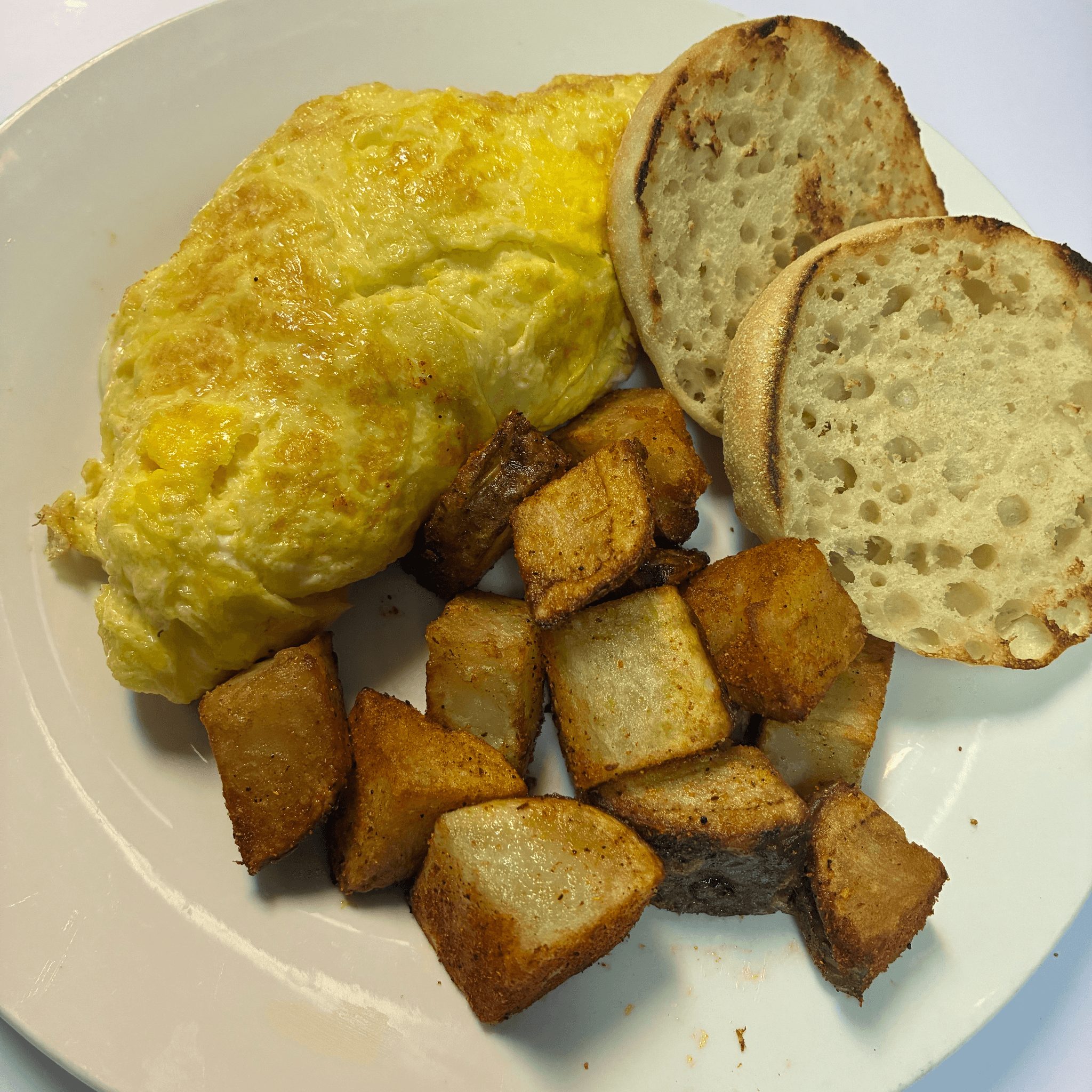 Bacon & Cheese Omelette.