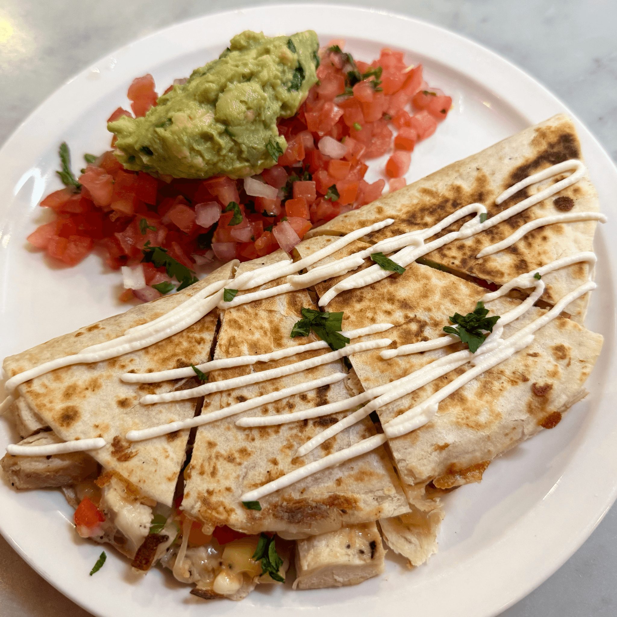 Chicken Quesadilla.
