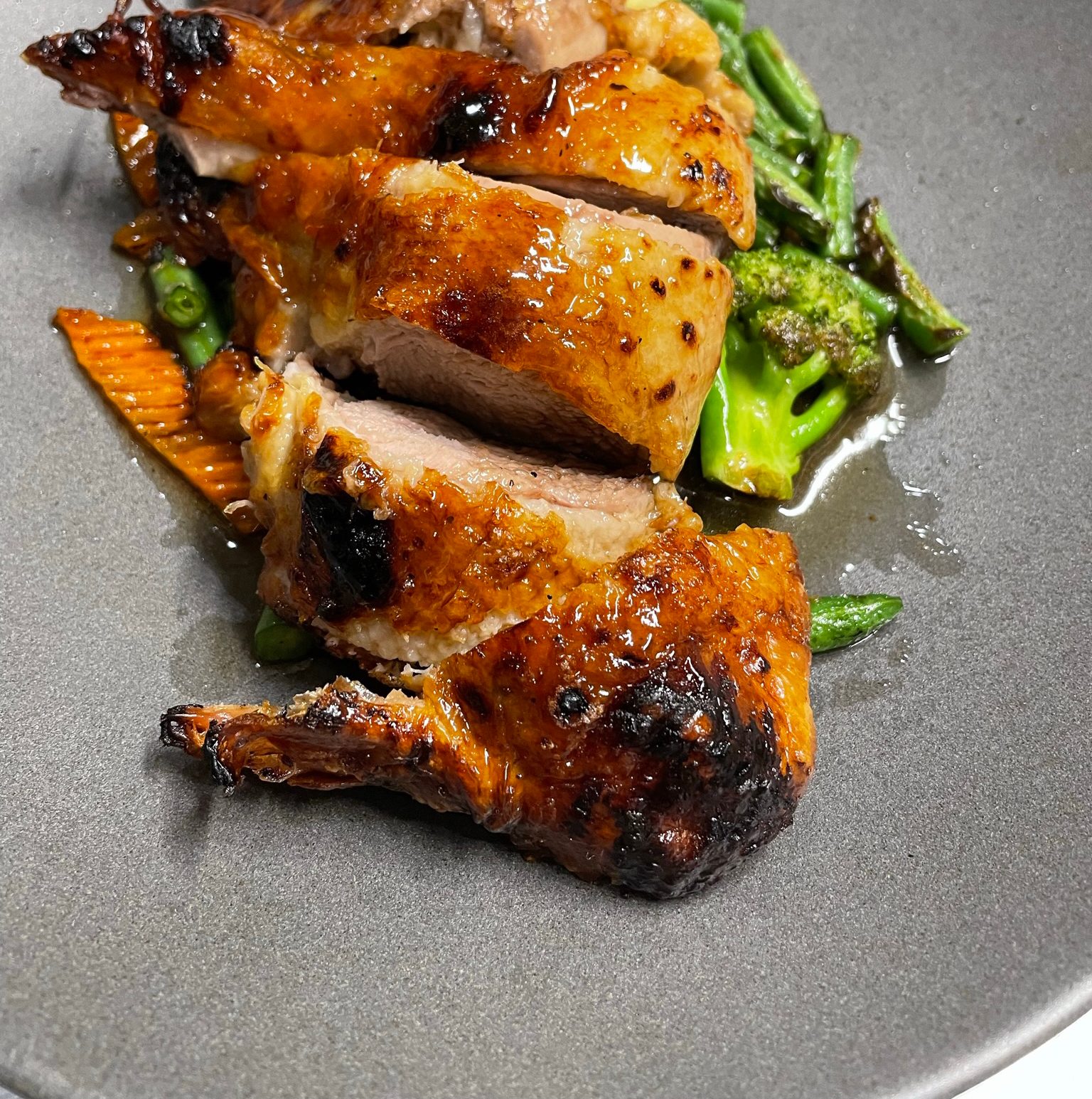 Roast Honey Half Duck.