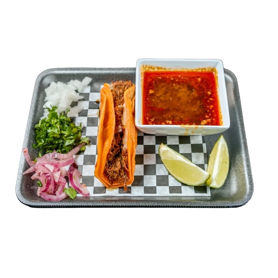 Quesabirria Taco (1 piece).