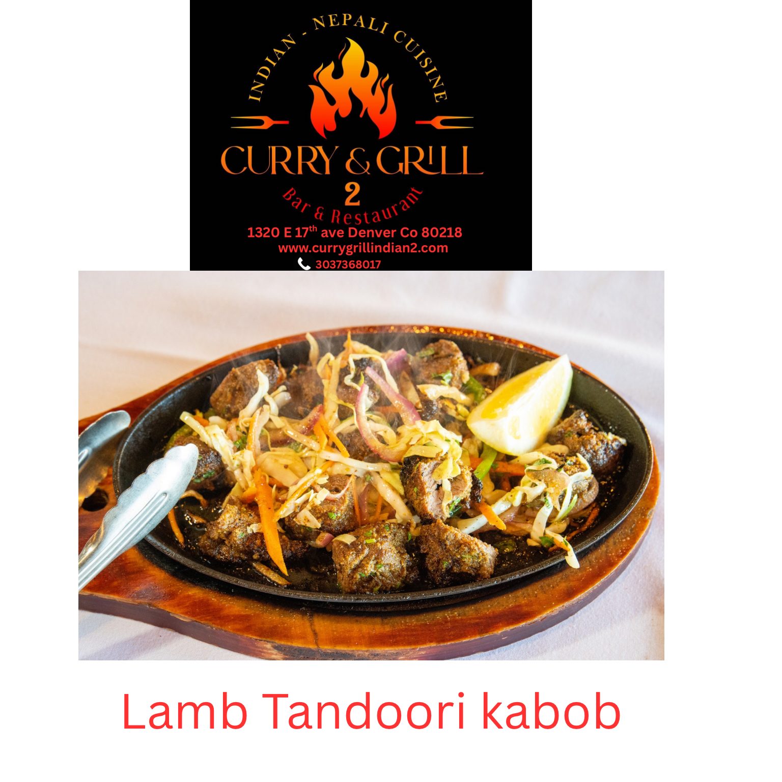 Lamb Tandoori.