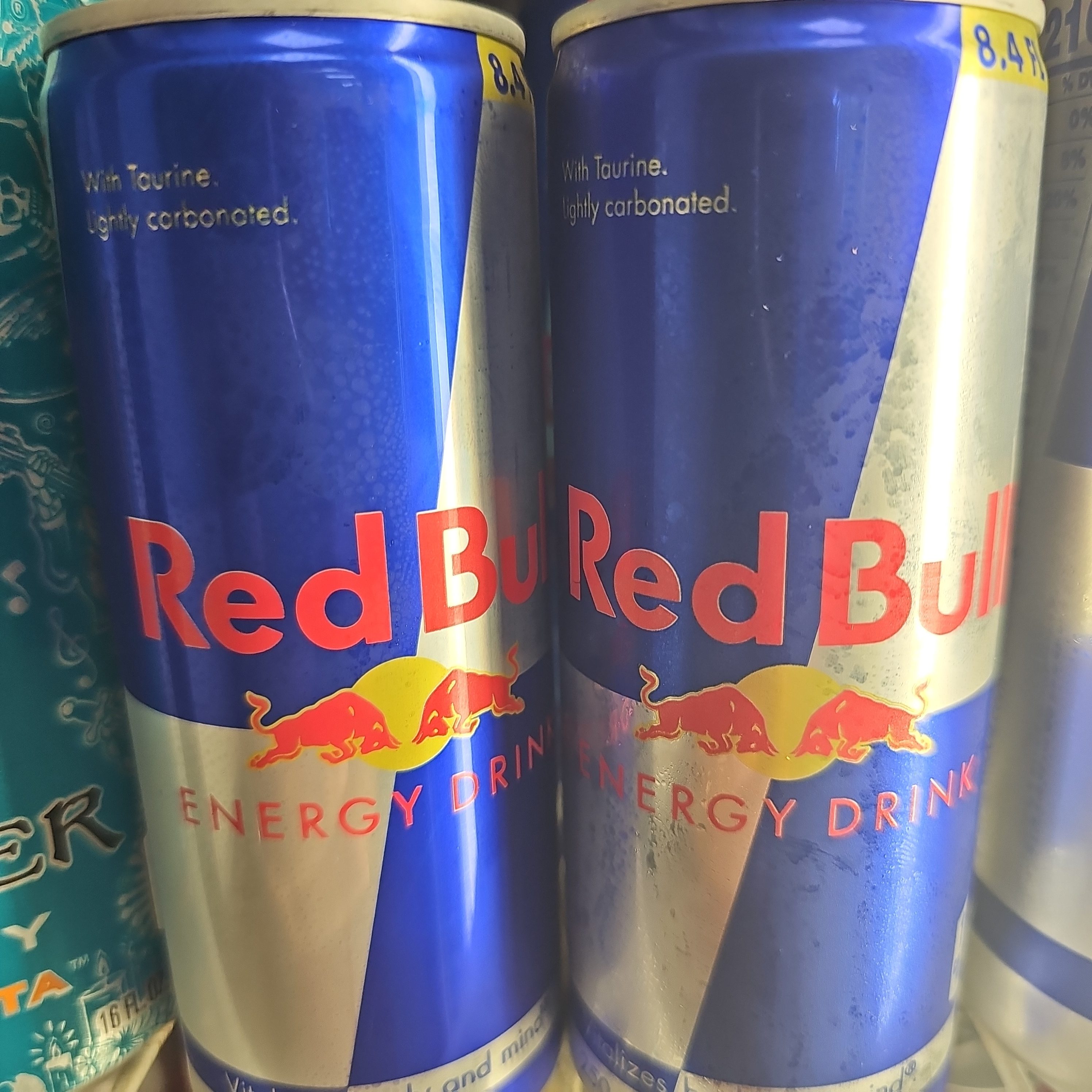 Small 8 oz Red Bull.