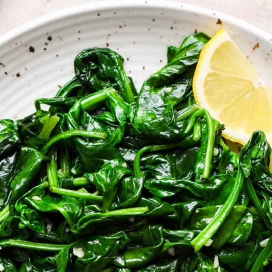 Sautéed Spinach.