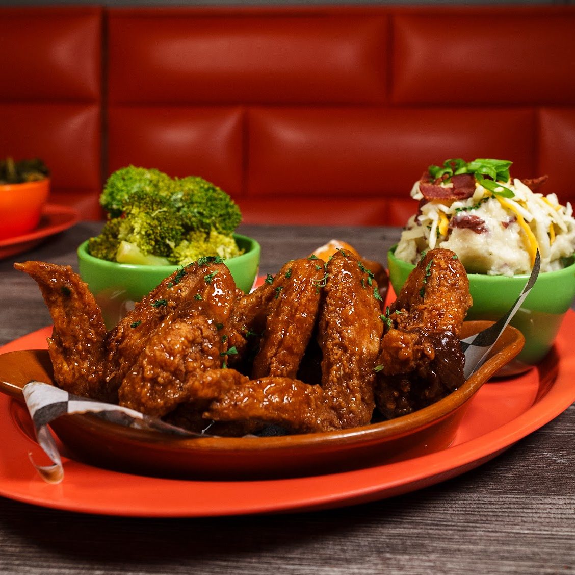 Smothered Chicken Wings.