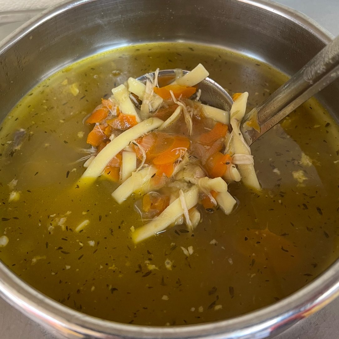 Homemade Chicken Noodle Soup.