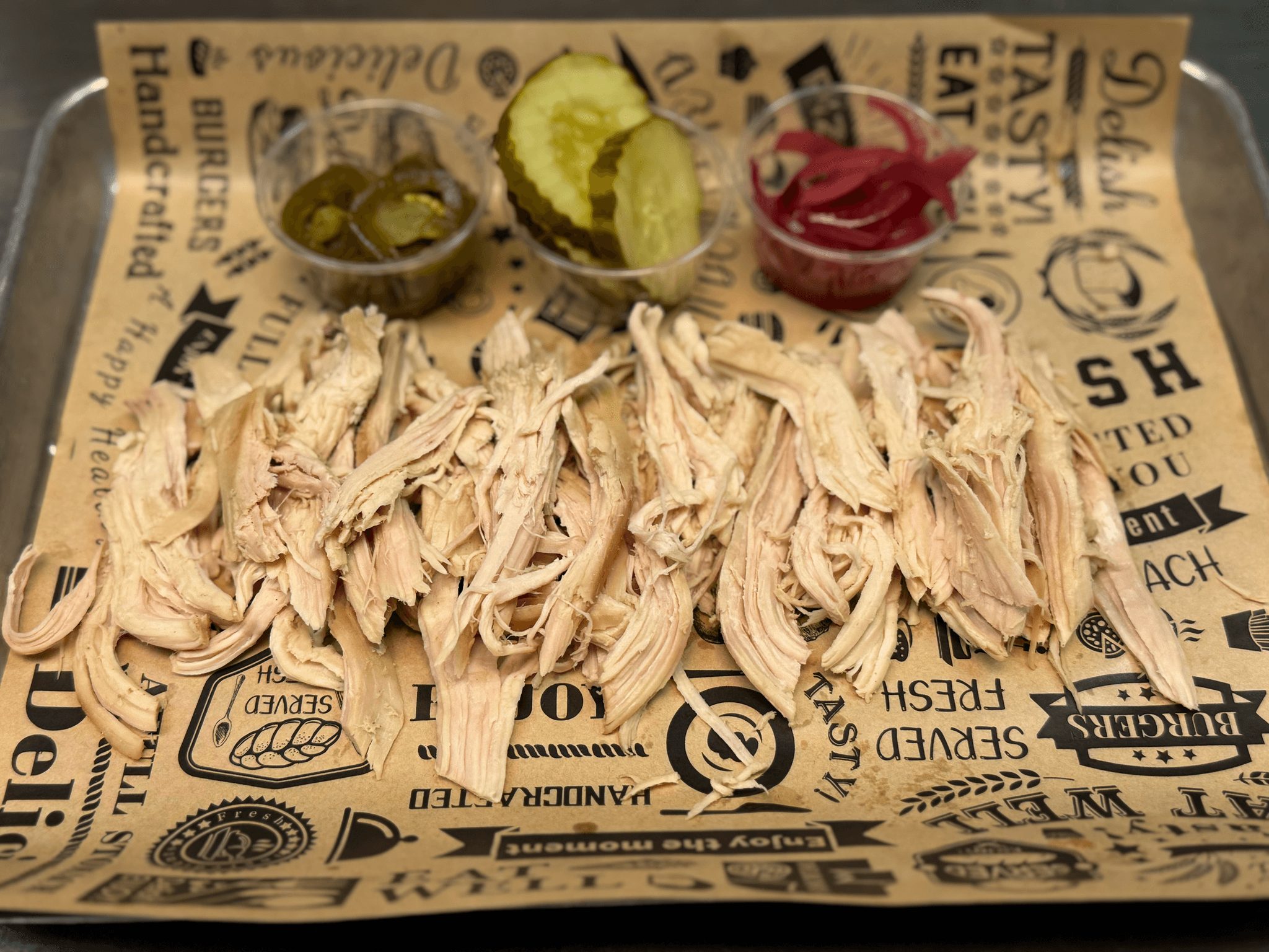 Pulled Chicken Platter.