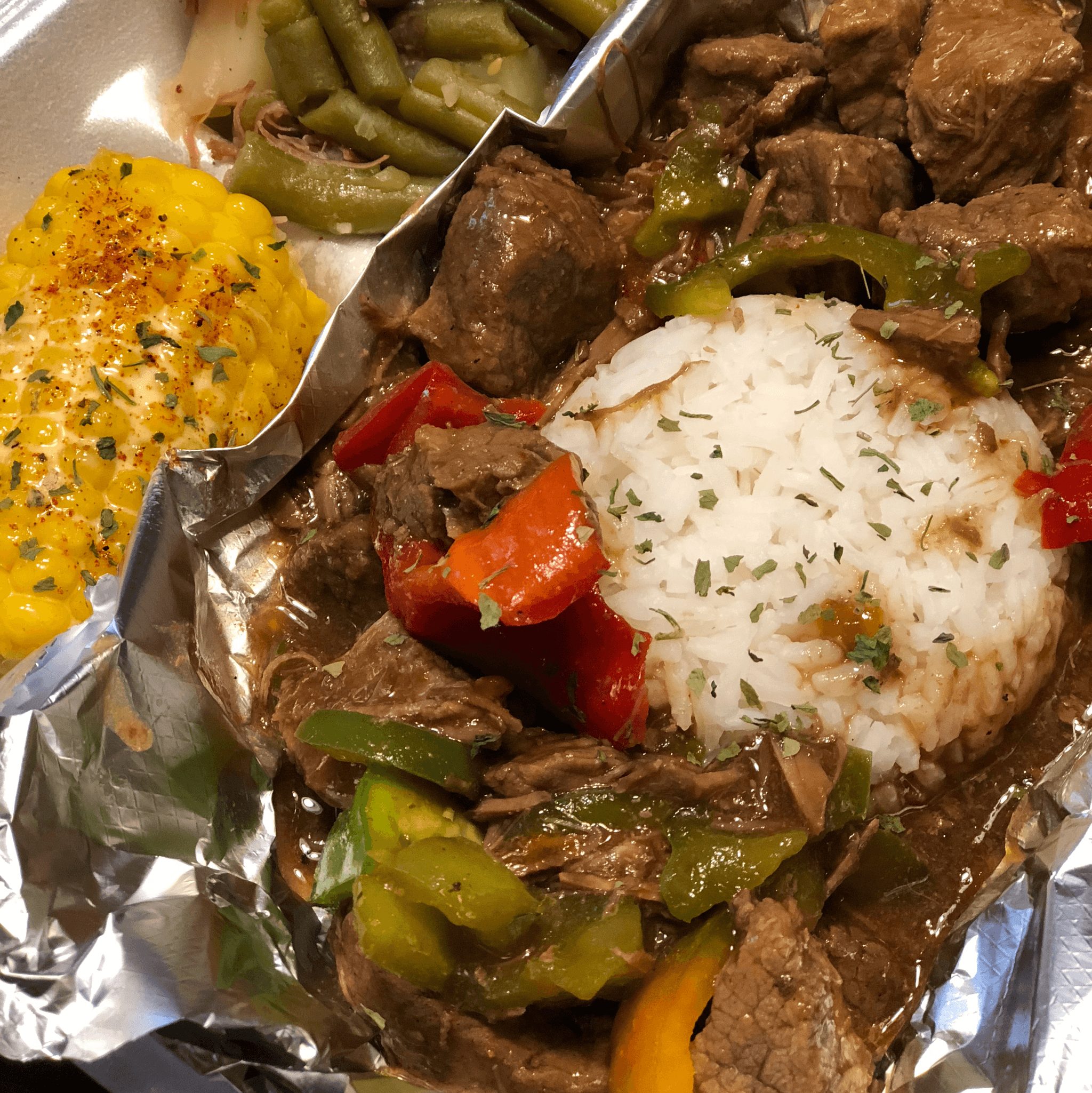 Pepper Steak and Rice (Wednesday).