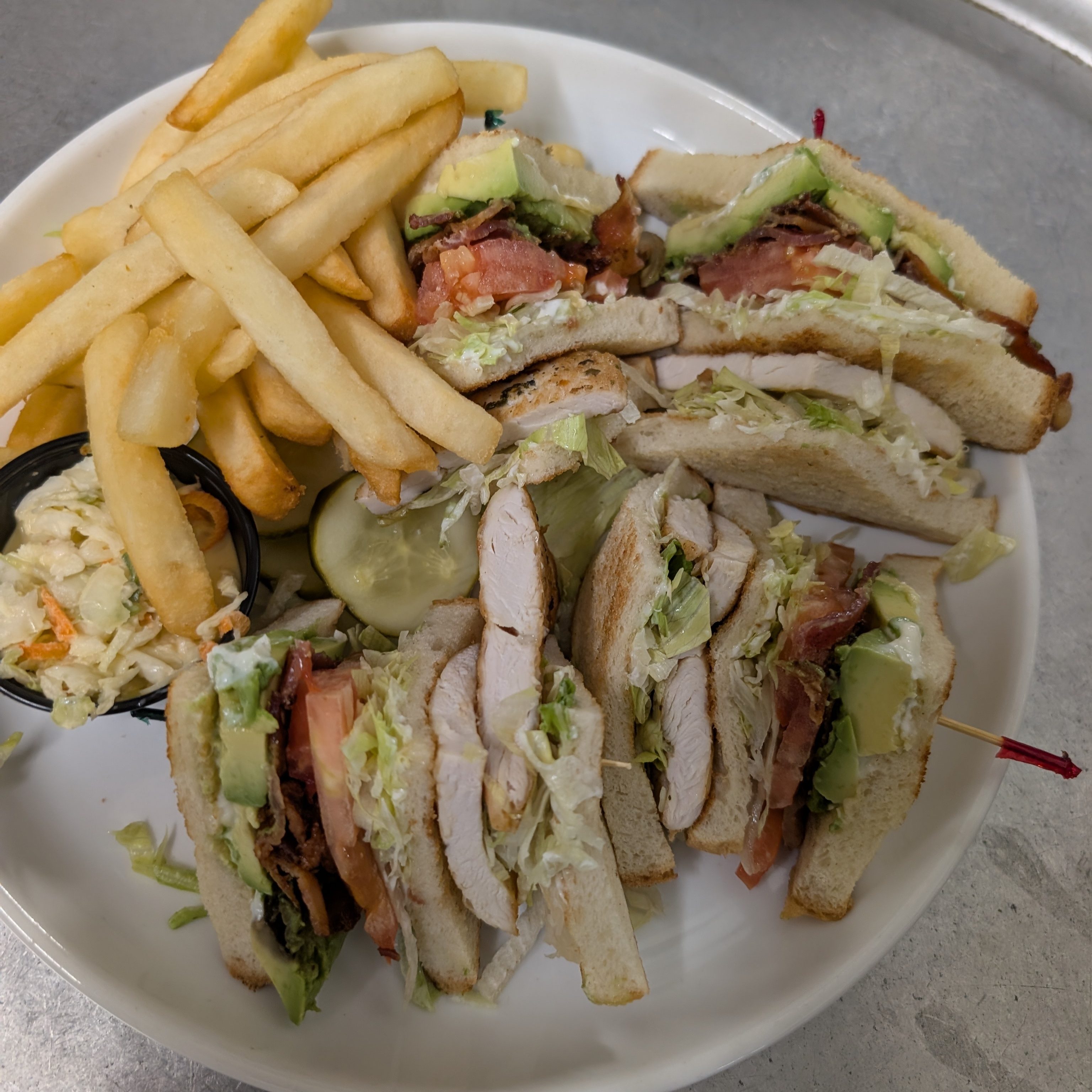 #7 Grilled Chicken Club Sandwich.