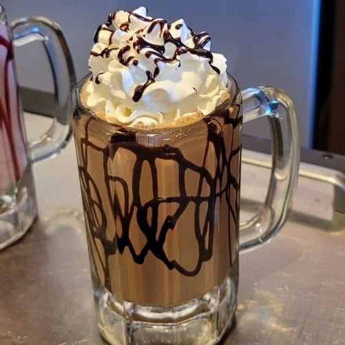 Hazelnut Coffee Milkshake.