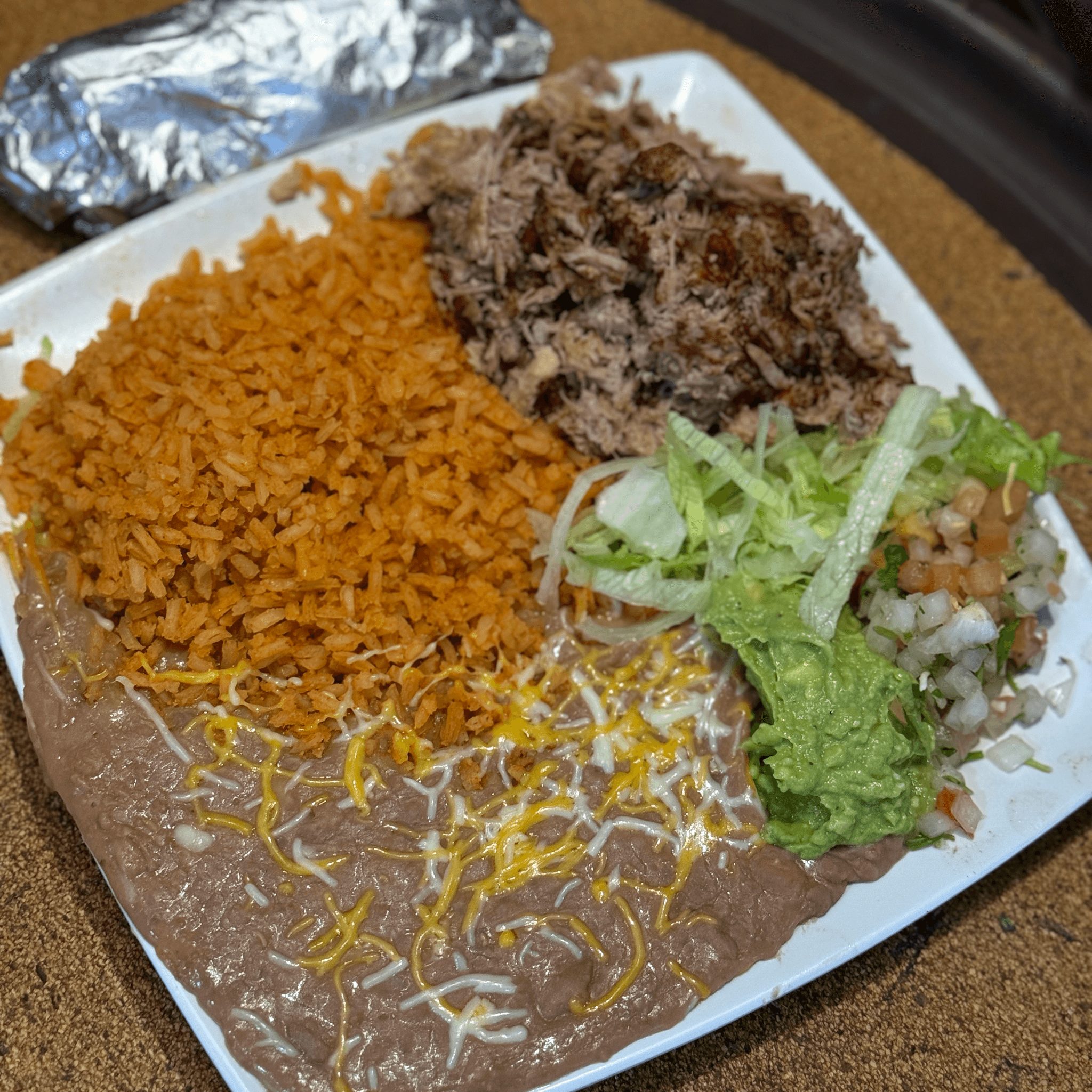 D17 Lulu's Carnitas - Slow Cooked Roasted Pork.