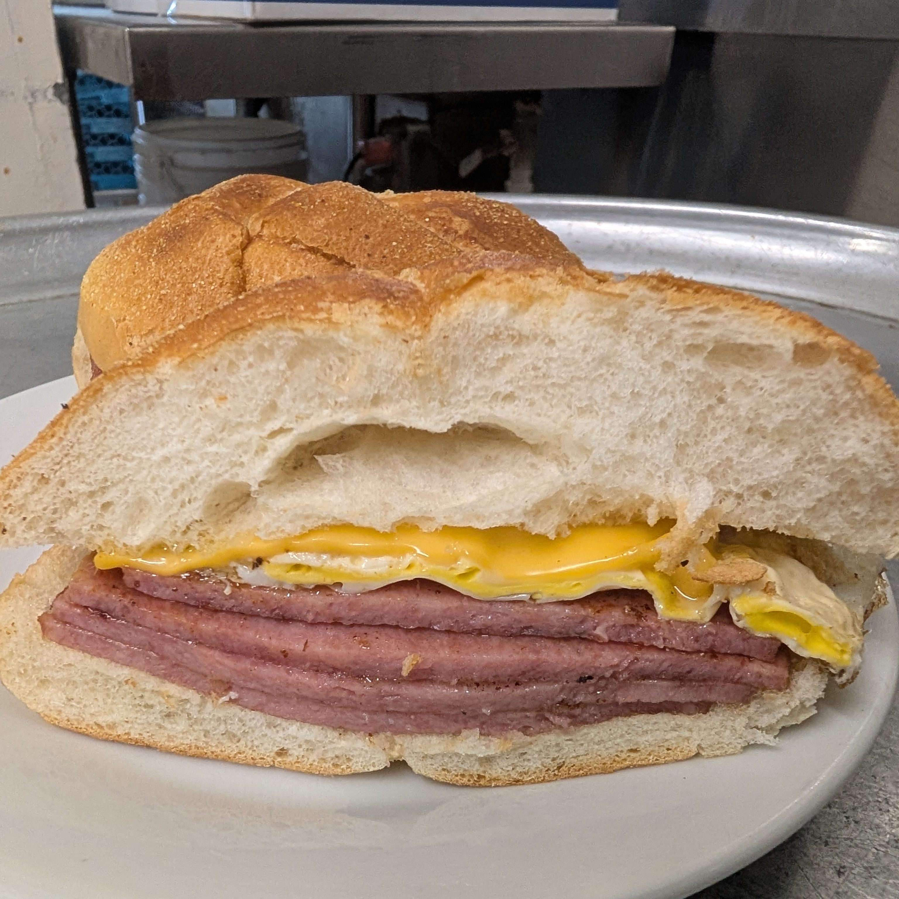 Taylor Ham & Egg Sandwich.