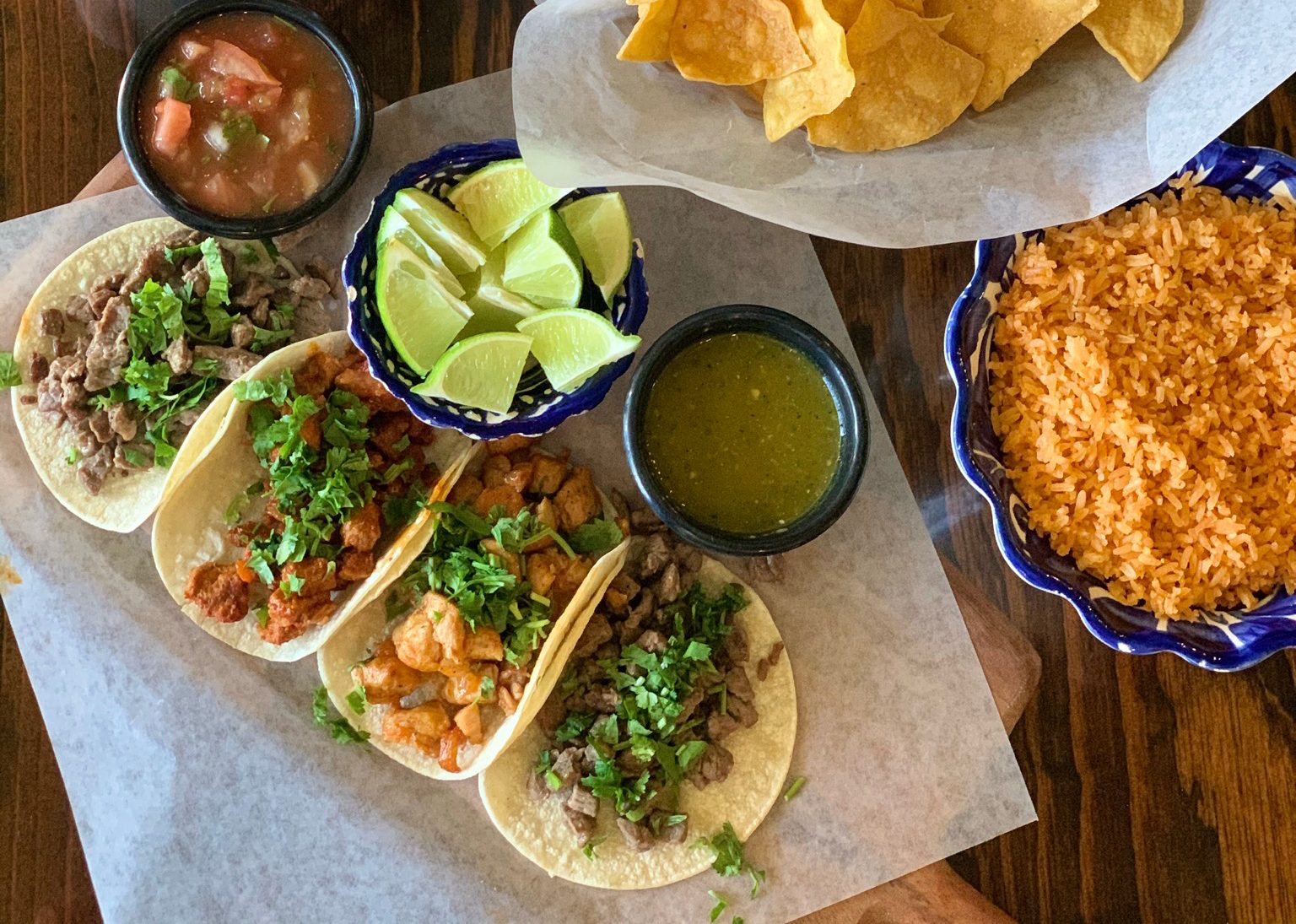 Favela's Style Taco Combo.