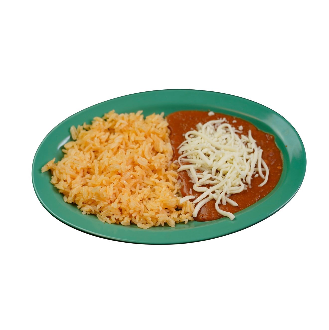 Rice And Beans With Cheese.