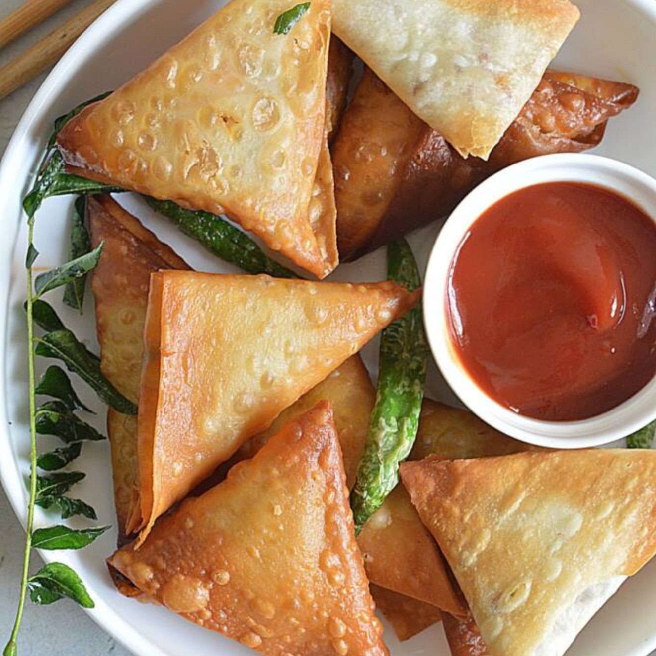 Onion Samosa(starts From 4pm).