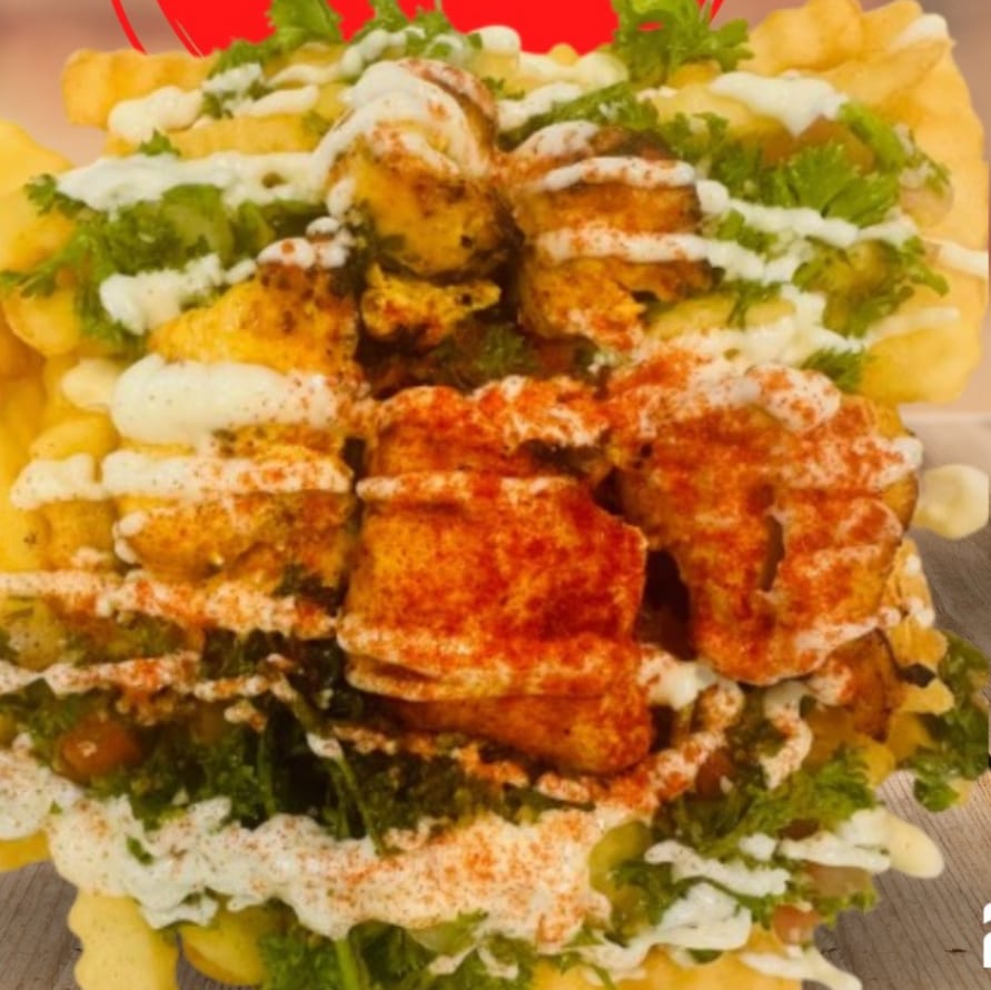 Loaded Mediterranean Fries With Chick.