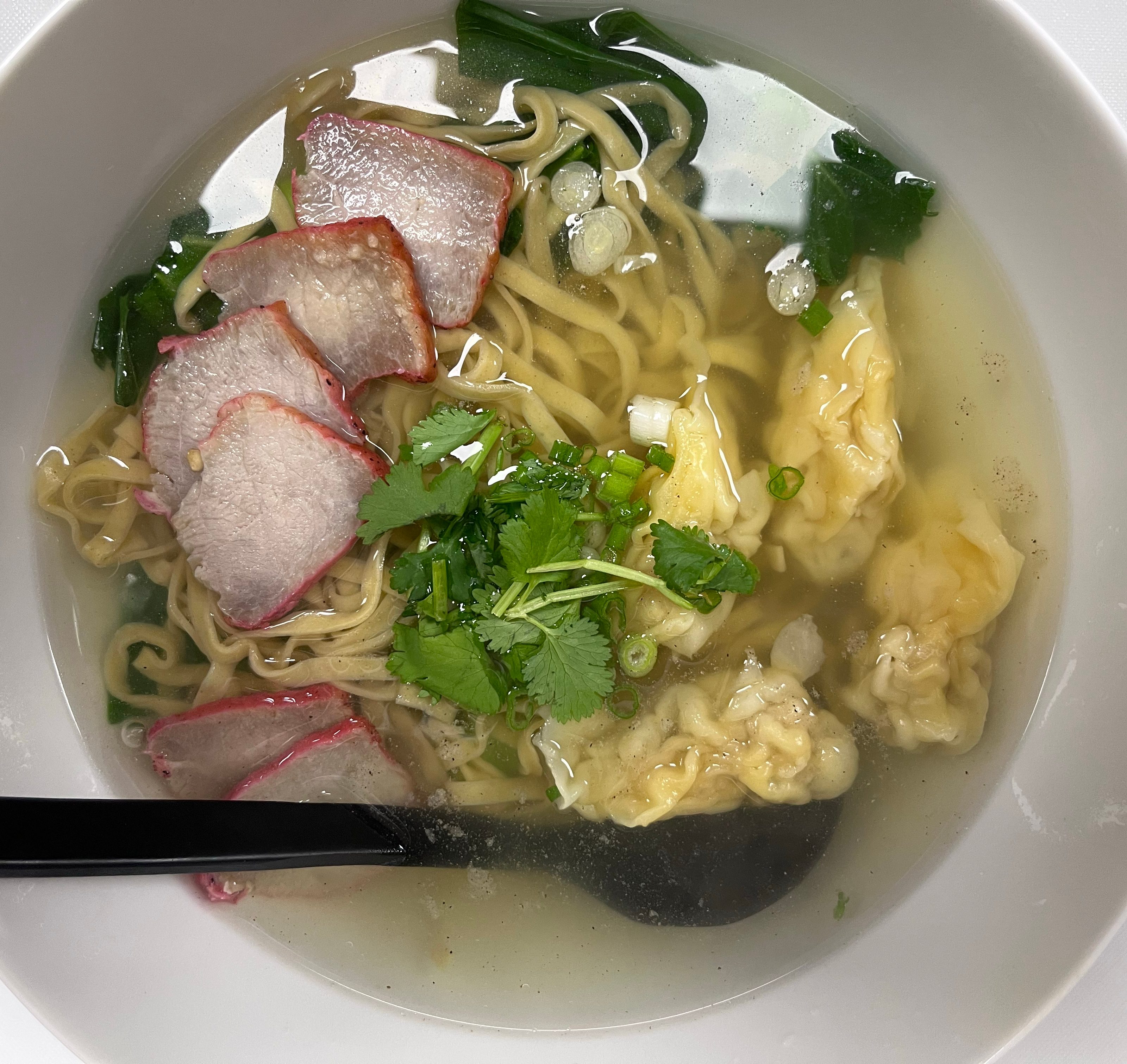 Wonton Egg Noodle Soup.