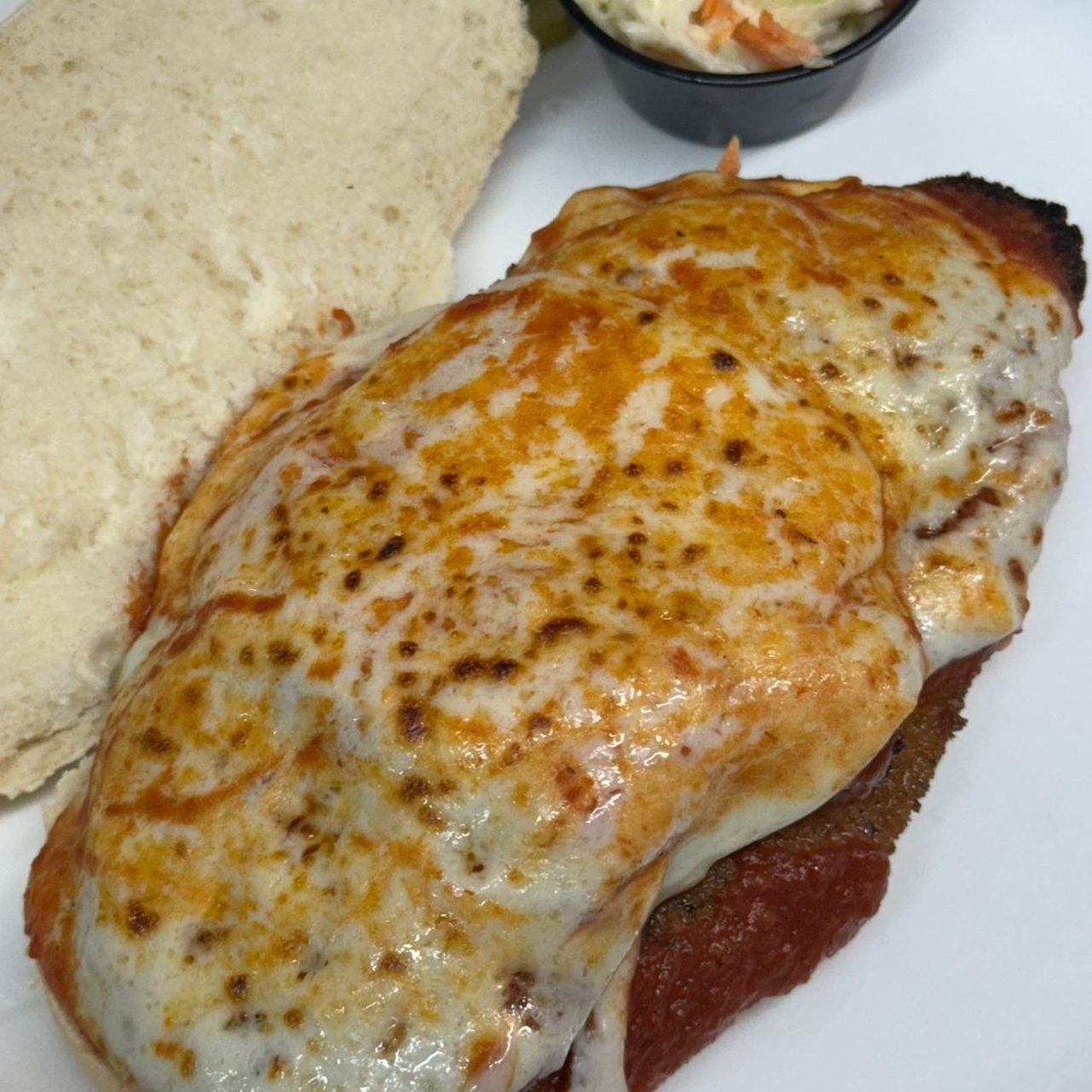 Eggplant Parm Sandwich.