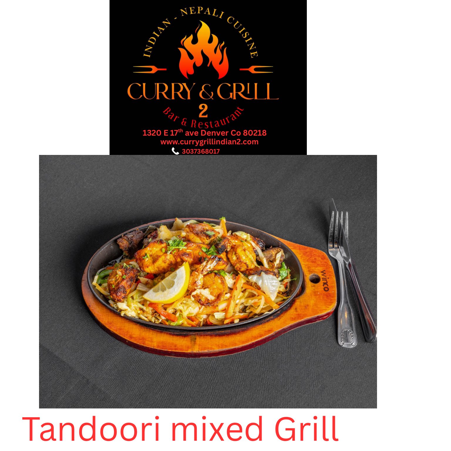 Tandoori Mixed Grill.