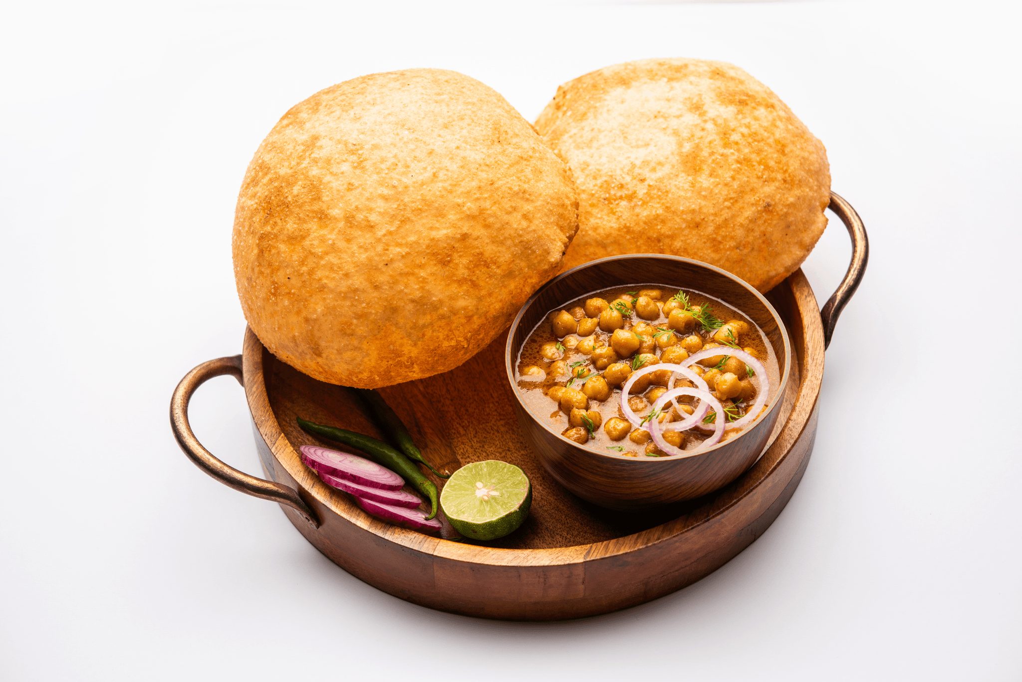 Delhi Style Chole Bhatura.