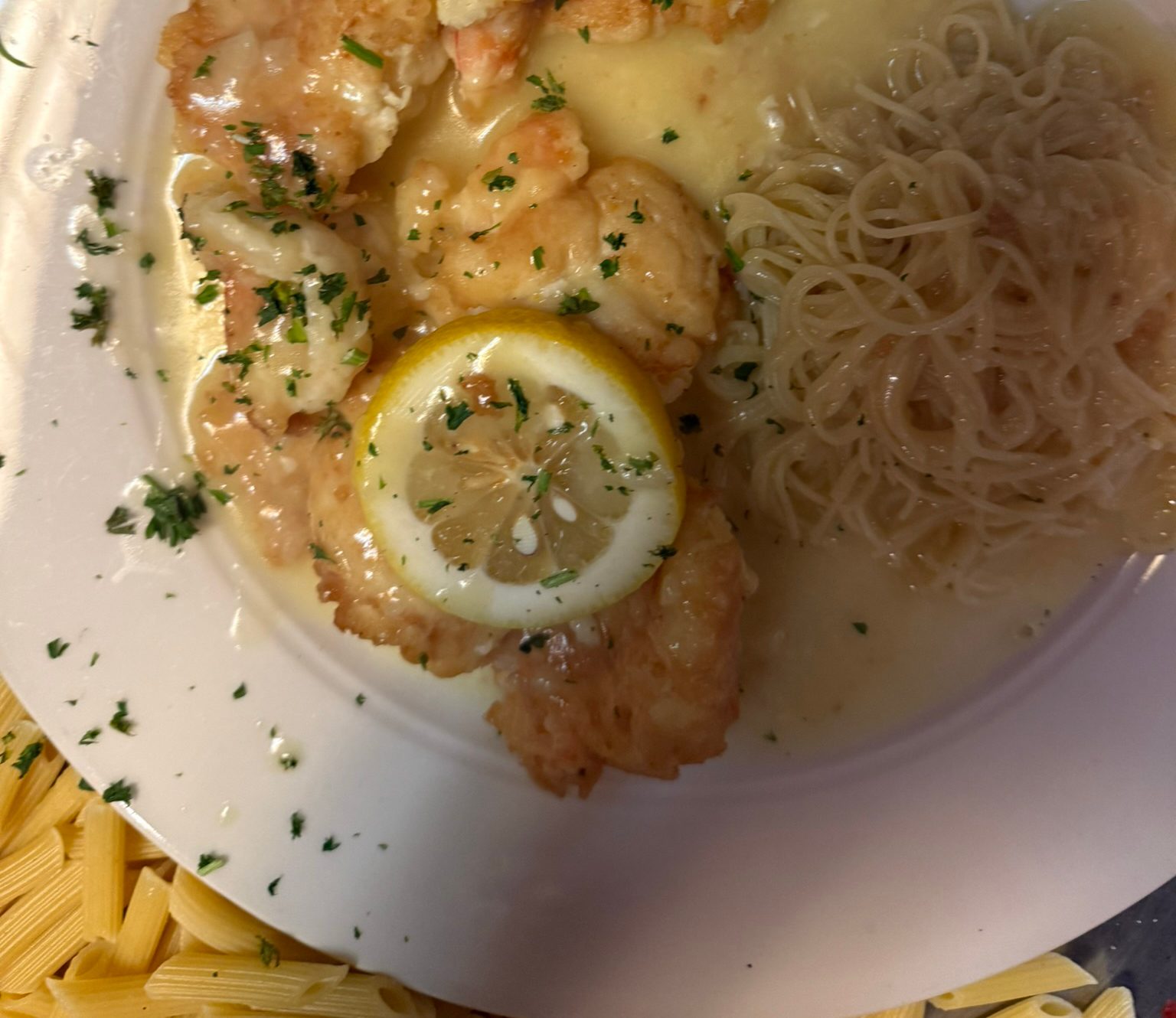 Veal Francese - Dinner.