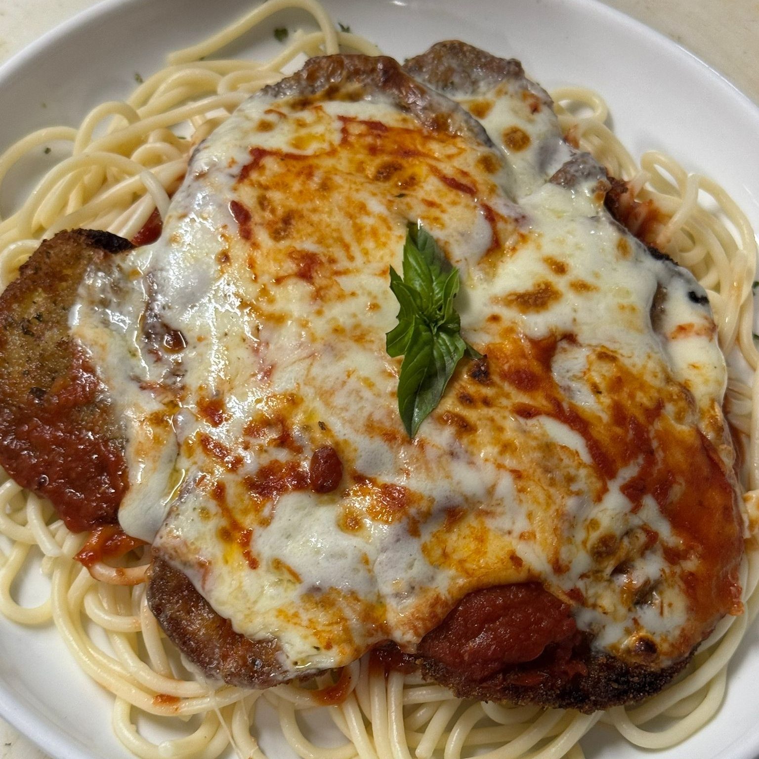 Eggplant Parmigiana.
