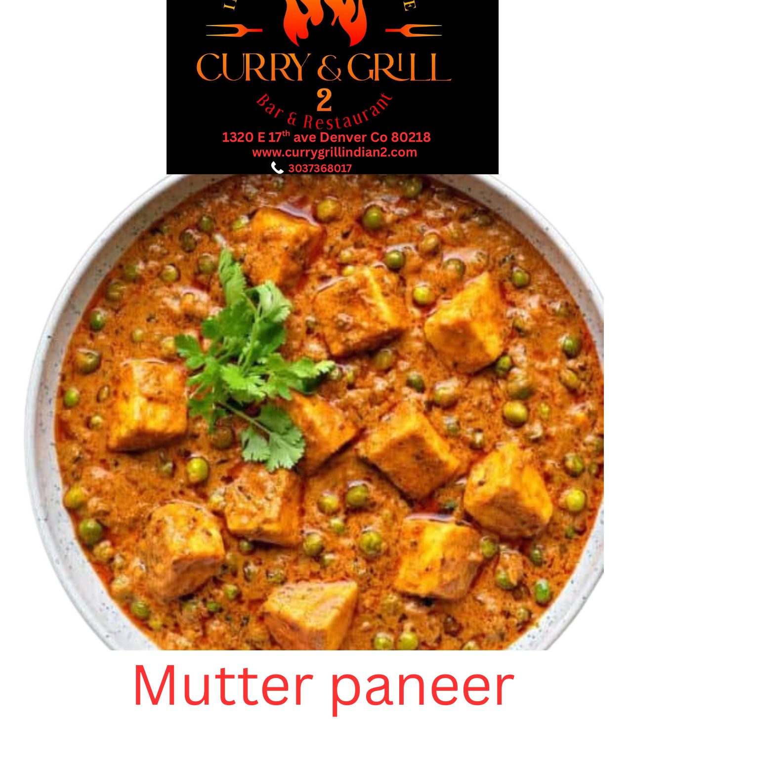 Mutter Paneer.