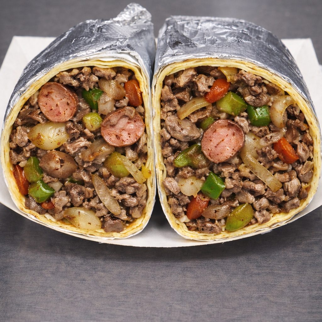 Steak Bomb Wrap.