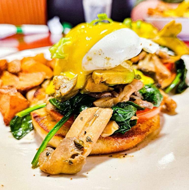 Veggie Benedict.