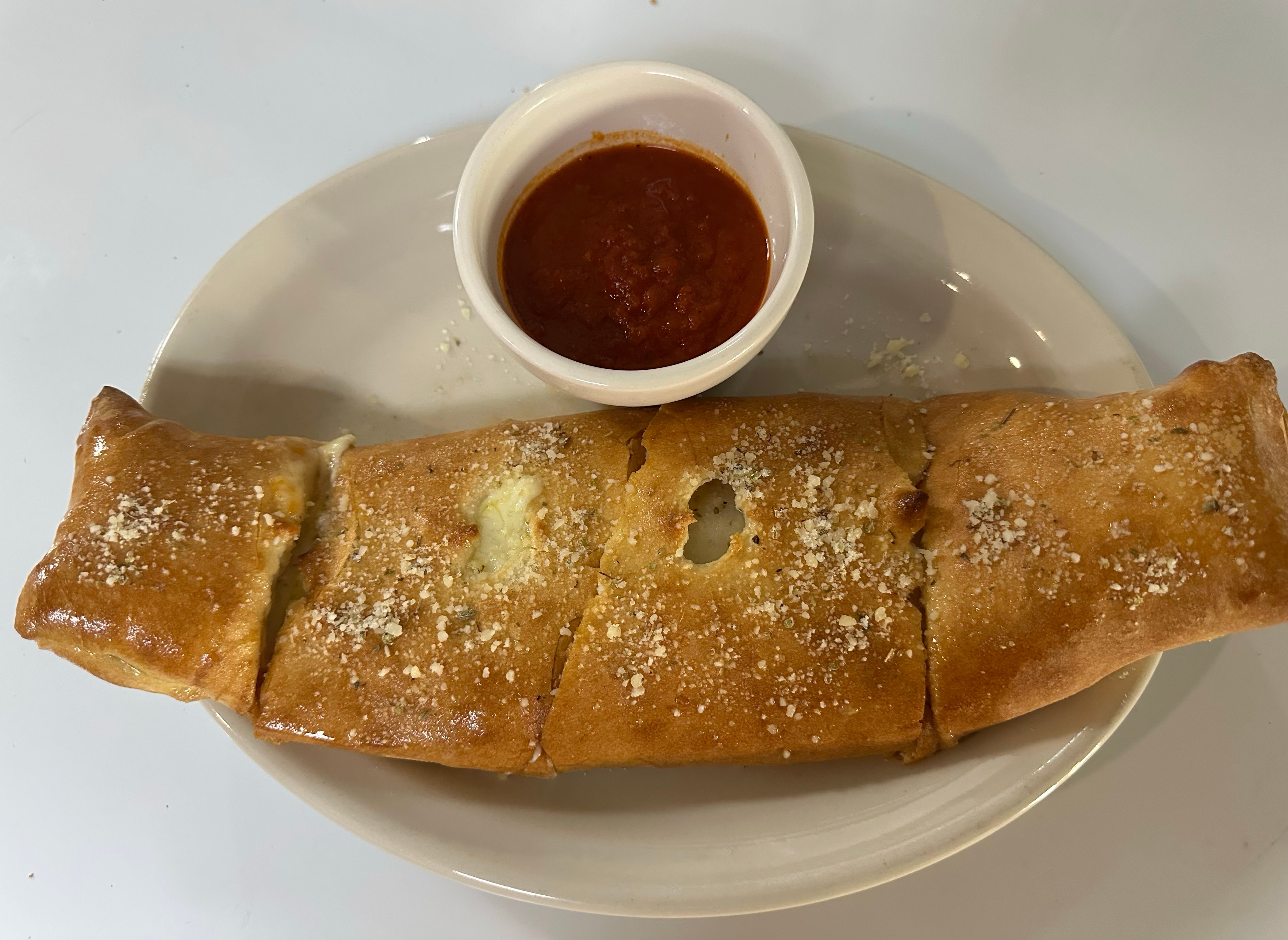 Chicken Fajita Stromboli.