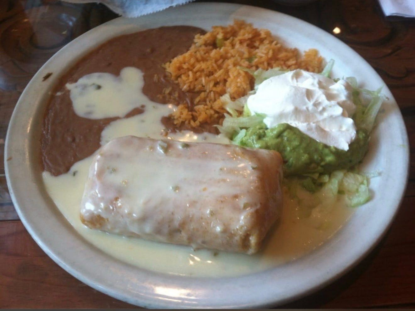 (L) Fiesta Chimichanga.