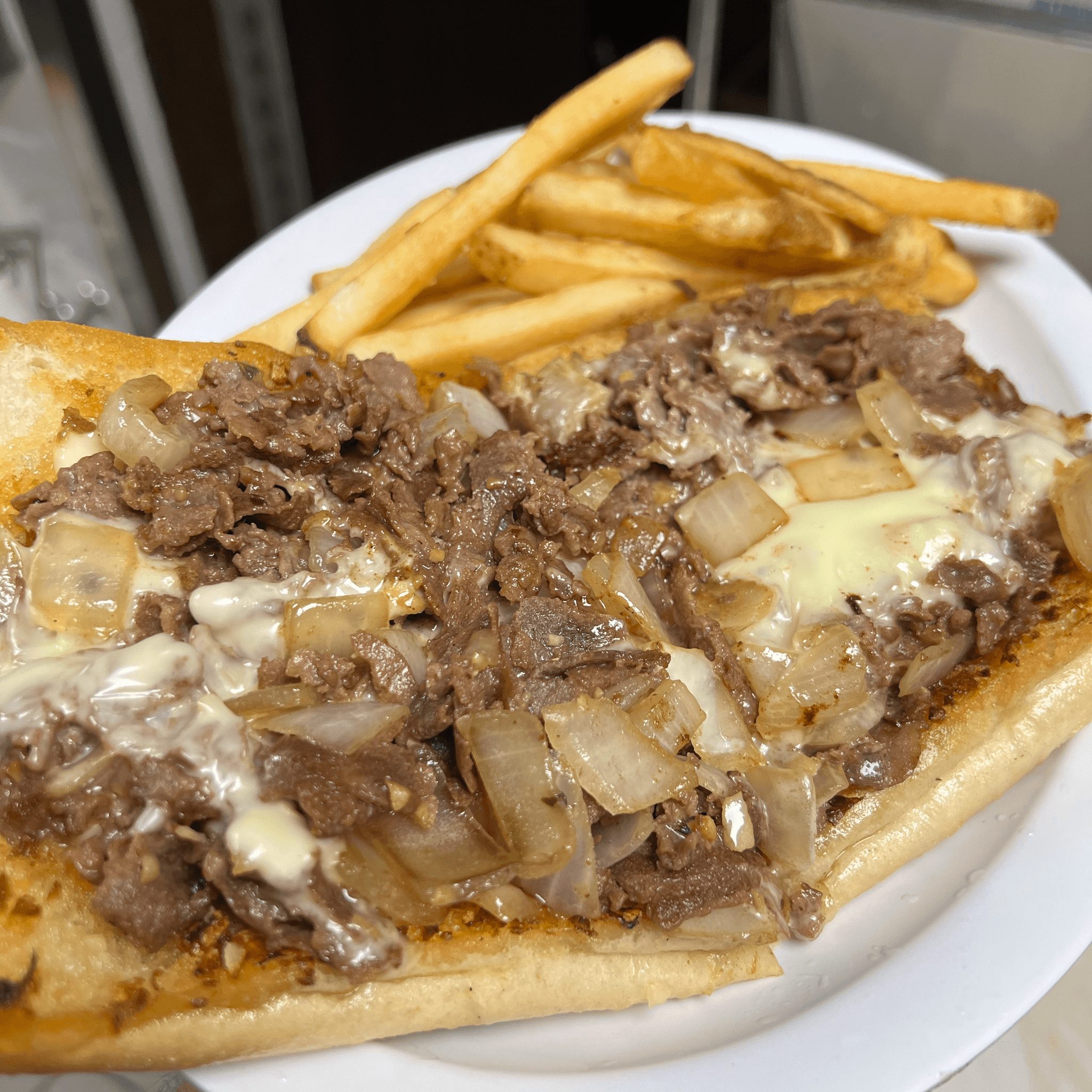 Garlic Bread Cheesesteak.