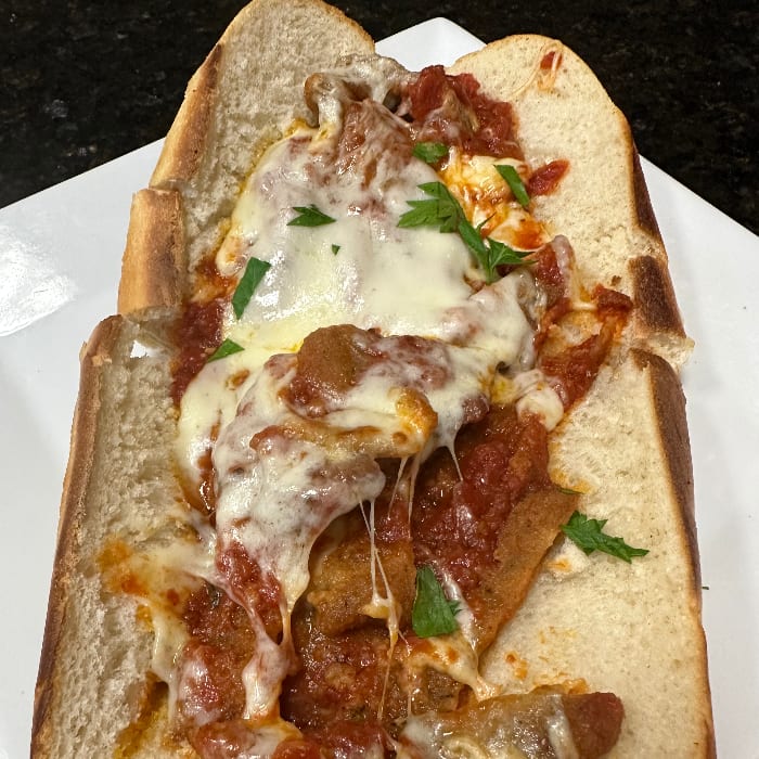 Veal Cutlet Parmigiana Sub.