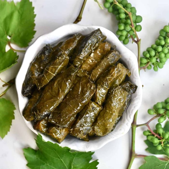 Grape Leaves - Dolmades.