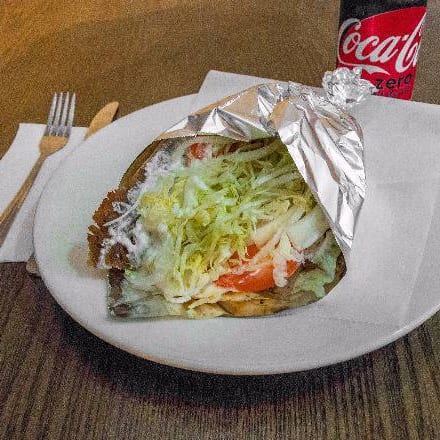 Beef Gyro Hot Sandwich.