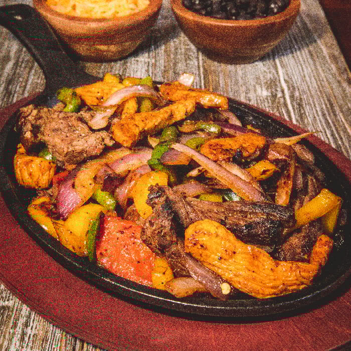 Chicken & Steak Fajitas.