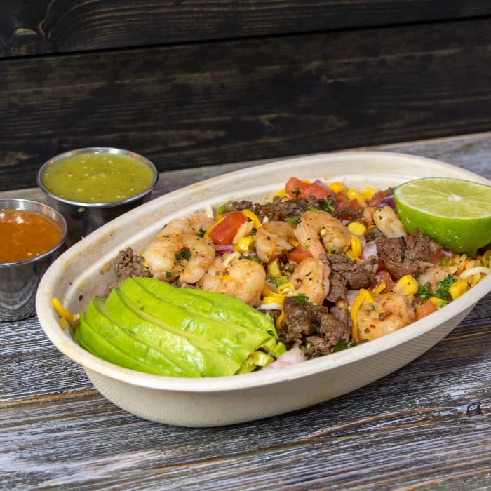 Surf N Turf Burrito.