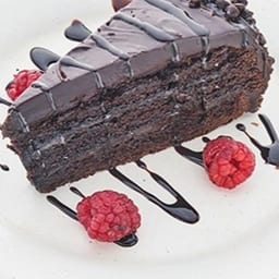 Chocolate Layer Cake Slice.