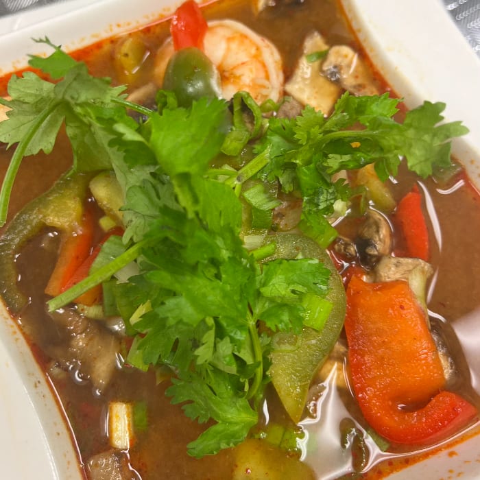 Lemongrass Soup (Tom Yum Koong).