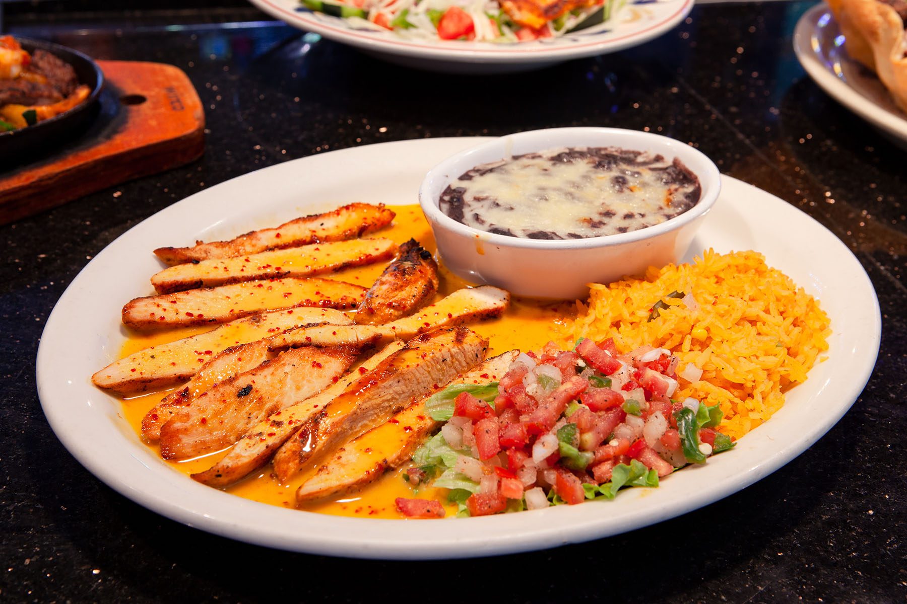 Chicken with Mango Sauce (lunch).