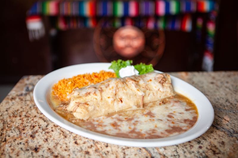 Chile Verde Burrito.