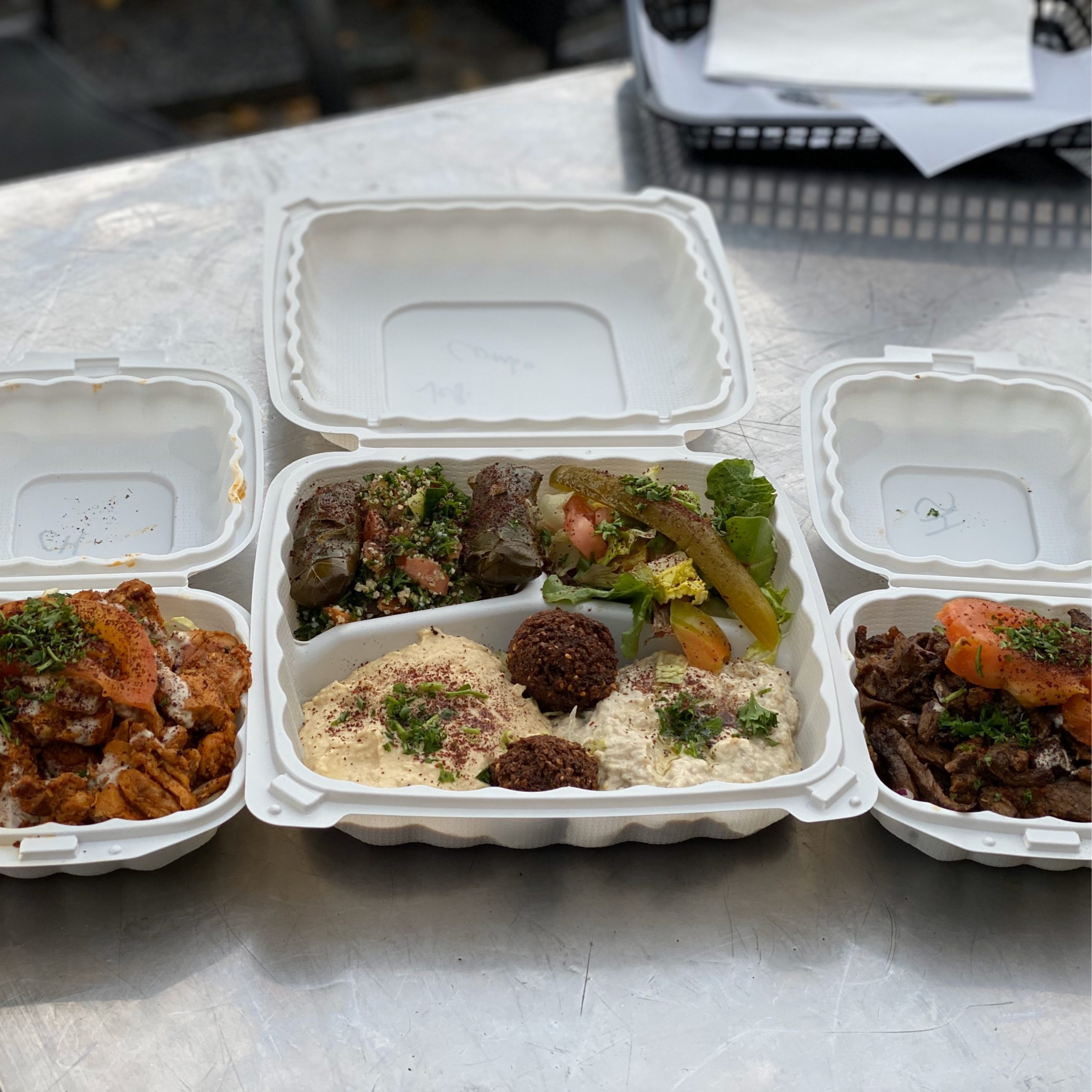 Veggie Plate With Any 3 Meats.