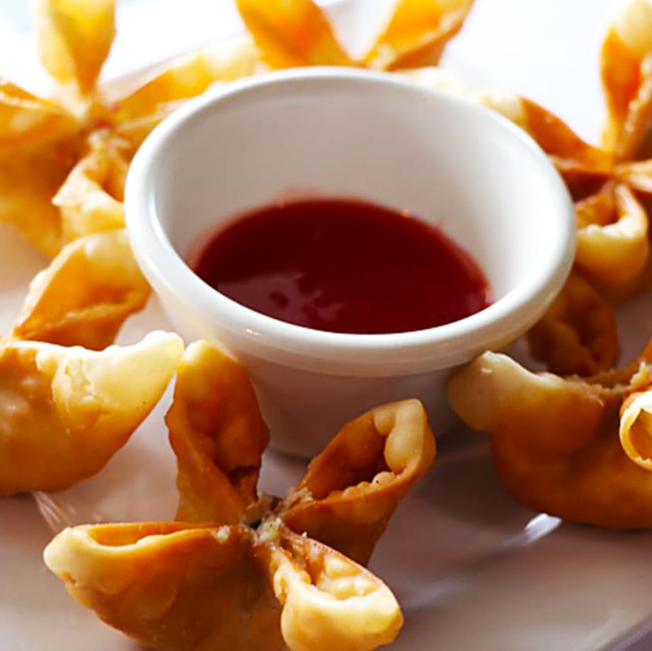 Fried Crab Cheese Wontons.