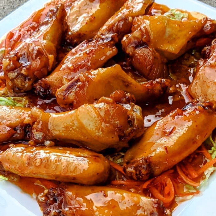 2 Sp. Sweet & Sour Chicken Wings.