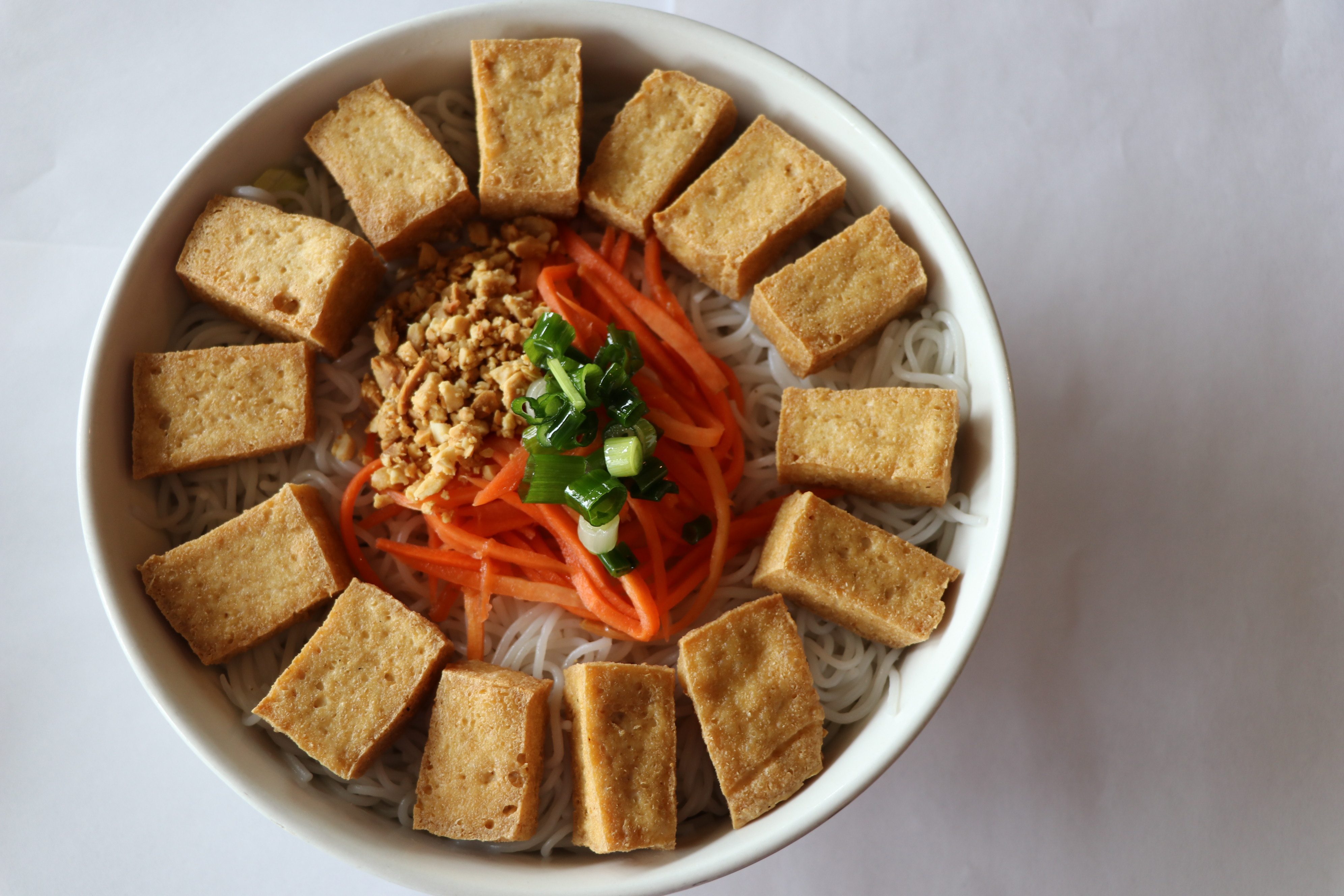 3V. Tofu Noodle Bowl.