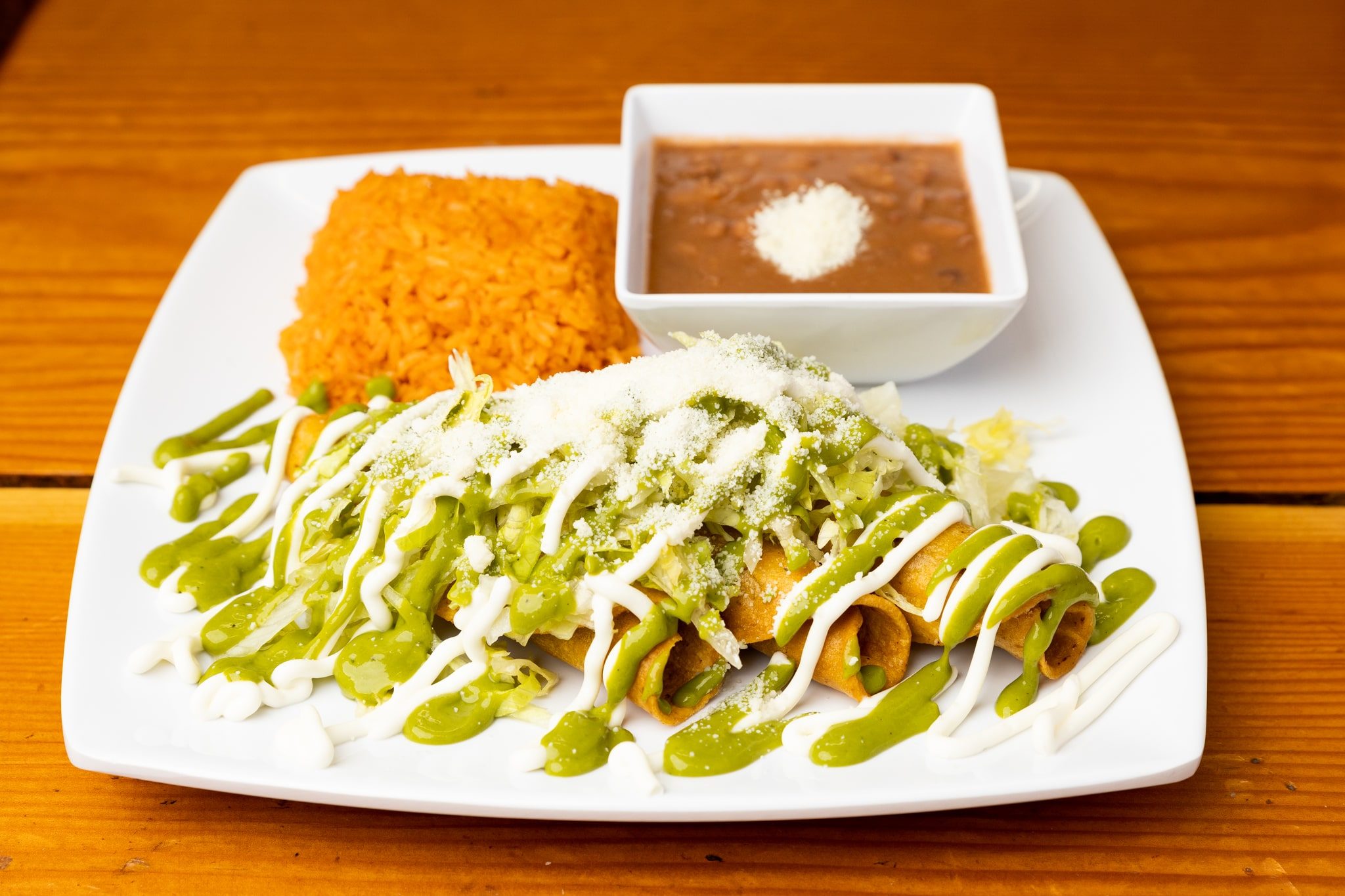 Flautas Plate.