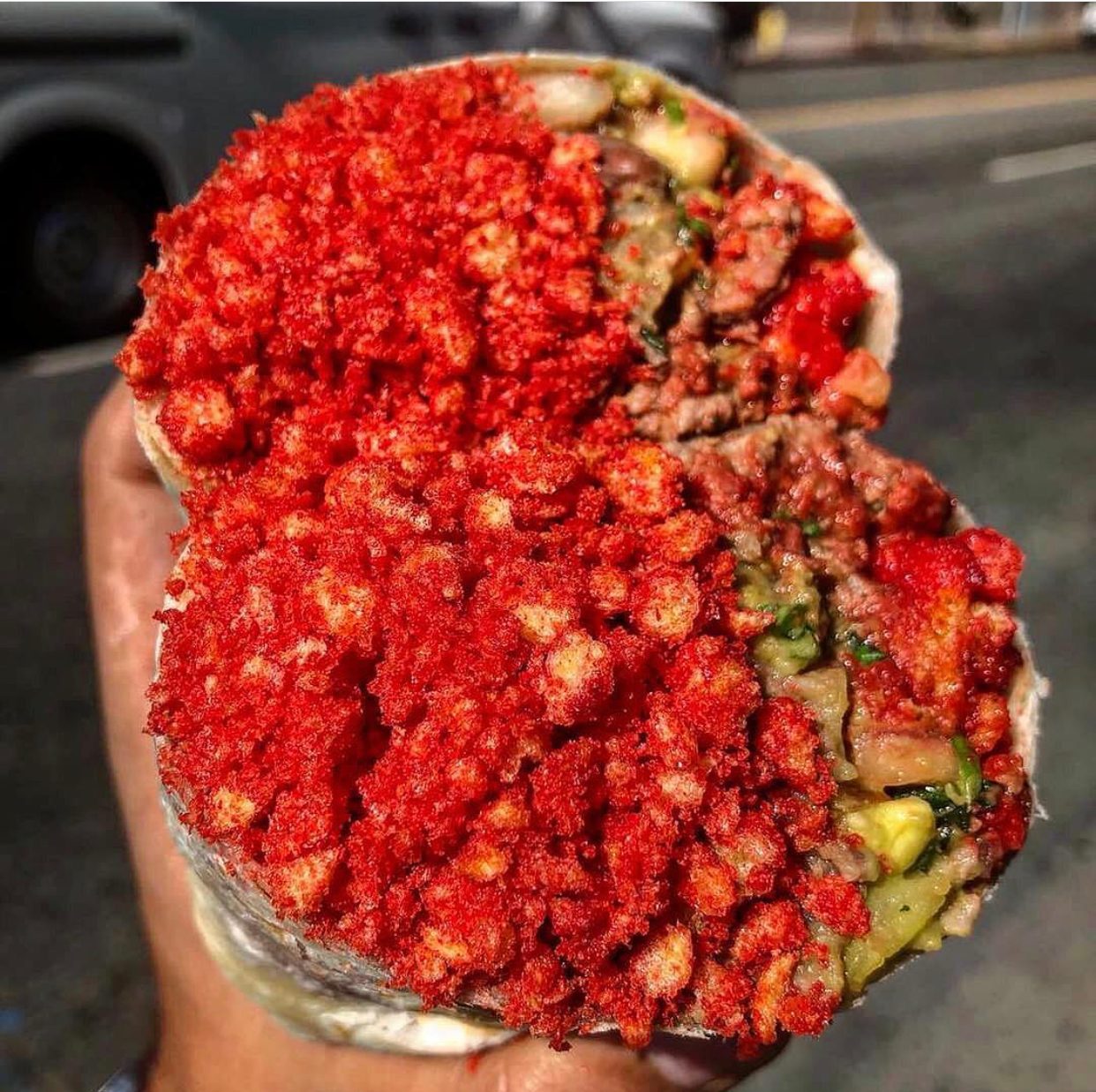 DTLA Flaming Hot Burrito.