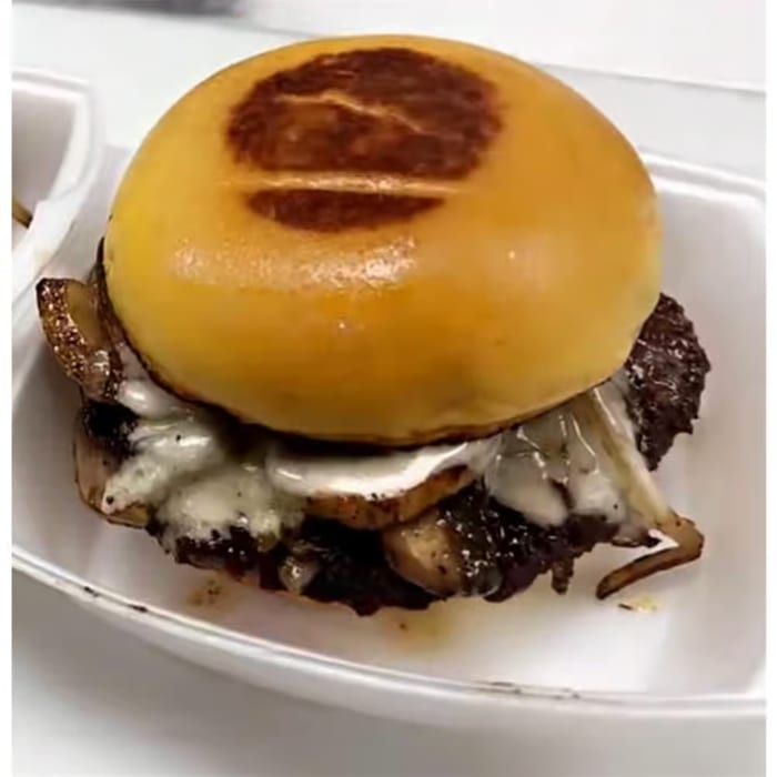 Mushroom Melt Burger.